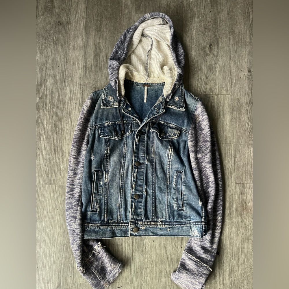 Free People Blue Denim Jacket